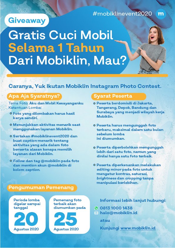Yuk ikuti kontes foto instagram dari Mobiklin